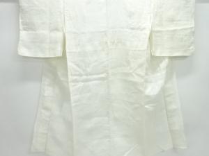 アンティーク　本麻すかし織花模様長襦袢